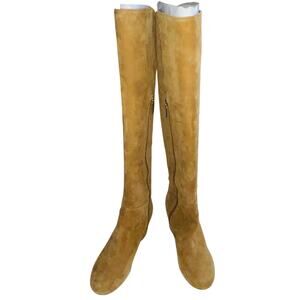 NWOB Isaac Mizrahi Over the Knee Suede Boots - Women's Size 9 1/2 M‎ - In Carmel